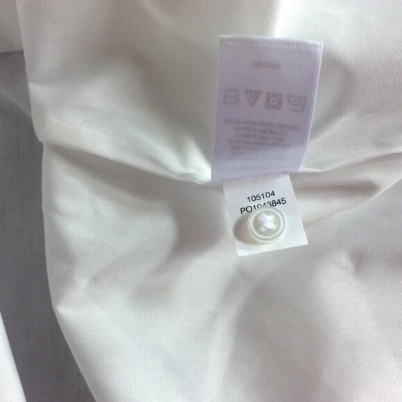 Foxcroft® White Classic-Fit Button Down Long Sleeve Wrinkle Free Shirt Size 20W - Picture 5 of 5
